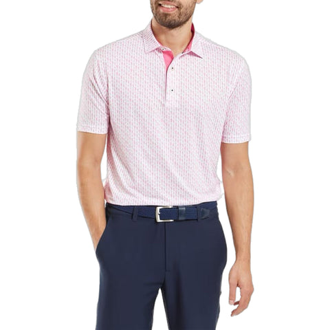 Figure Print Polo Herren