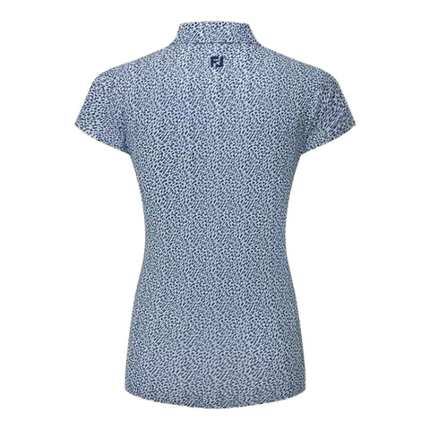 Animal Print Kappenarm Lisle Poloshirt