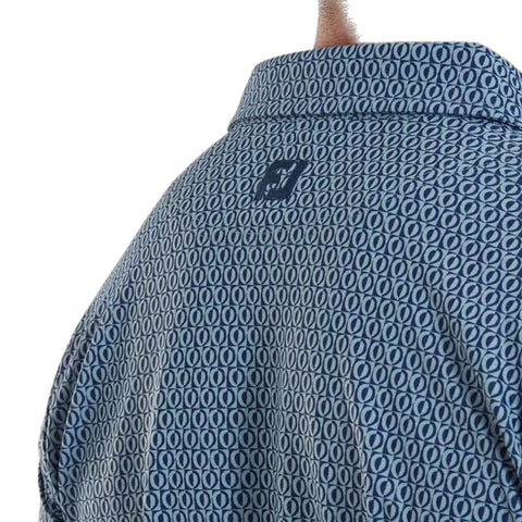 Modernist Geo Pique Polo Herren
