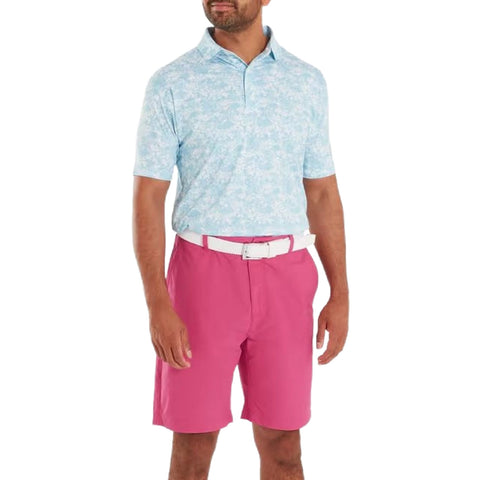 Garden Print Lisle Polo Herren