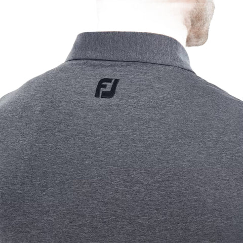 Heather Self Collar Lisle Polo Herren