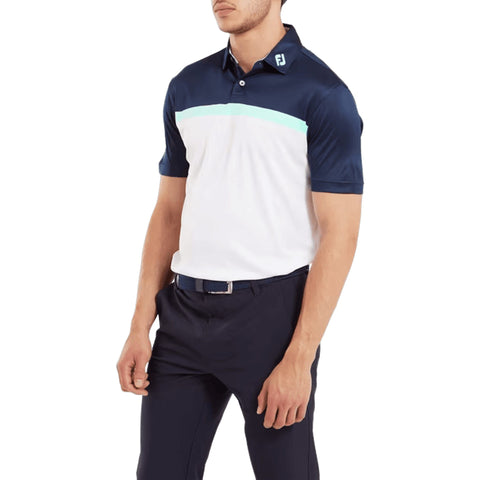 Colour Block Lisle Polo Herren