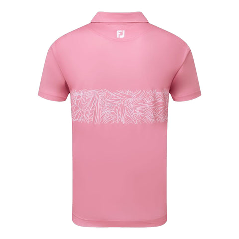 Tropical Chestband Poloshirt Herren