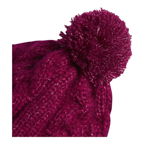W Pom Beanie Power Berry Damen