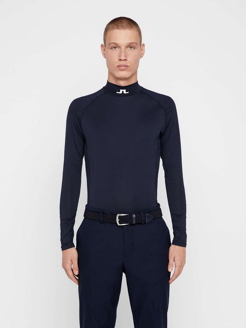 M Aello-Soft Compression LS Polo JL Navy Herren