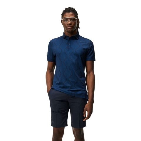 Mat Jacquard Polo Herren