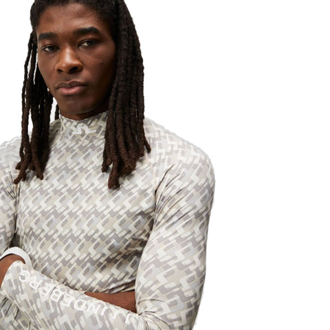 Aello Soft Compression Print Mock Herren