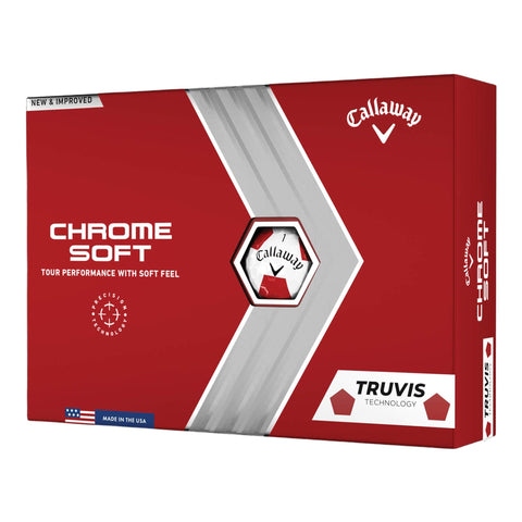 Chrome Soft (22) Truvis Yellow Golfbälle