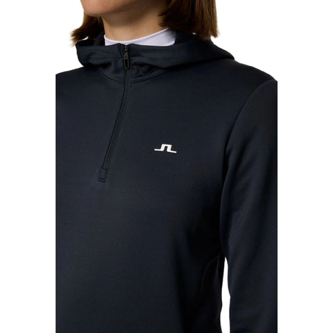 Aerialle Quarter Zip Kapuzenjacke Damen