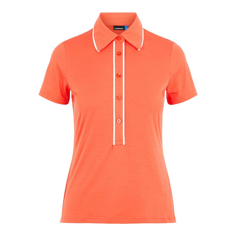 Flor-Ultra Light Jersey Polo Damen