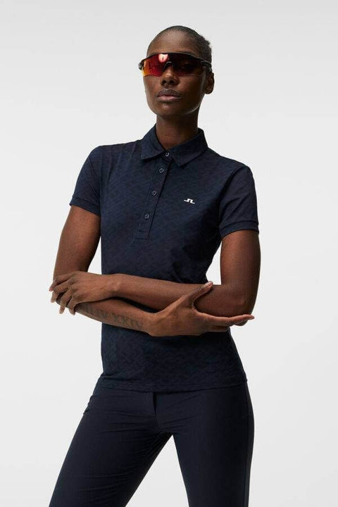 Alaya Jacquard Poloshirt Damen