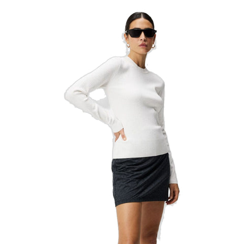 W Louise Rib Jacquard Knit Weiß Damen