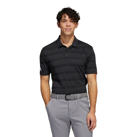 Two-Color Striped Poloshirt Herren