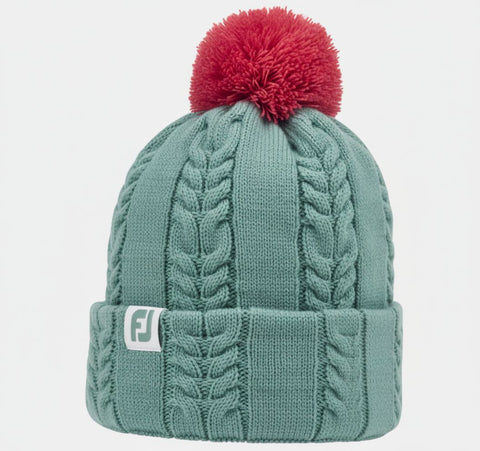 Bobble Cableknit Mütze Damen