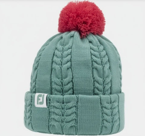 Bobble Cableknit Mütze Damen