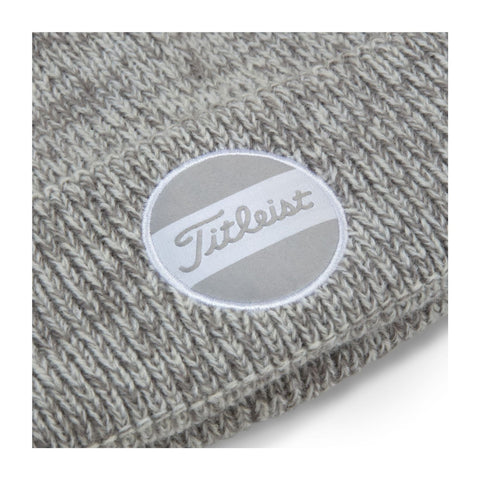 Haube Boardwalk Pom Pom Grau/Weiß