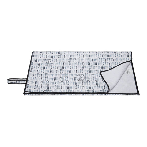 Tropical Postcard Waffel Bright White