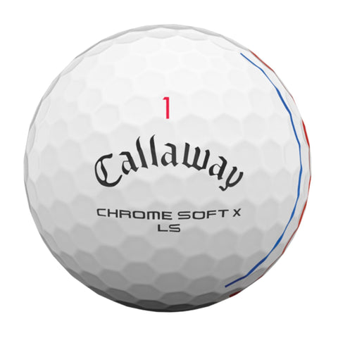 Chromesoft X LS Triple Track 2021 12 Golfbälle Wei