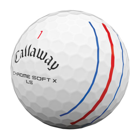 Chromesoft X LS Triple Track 2021 12 Golfbälle Wei