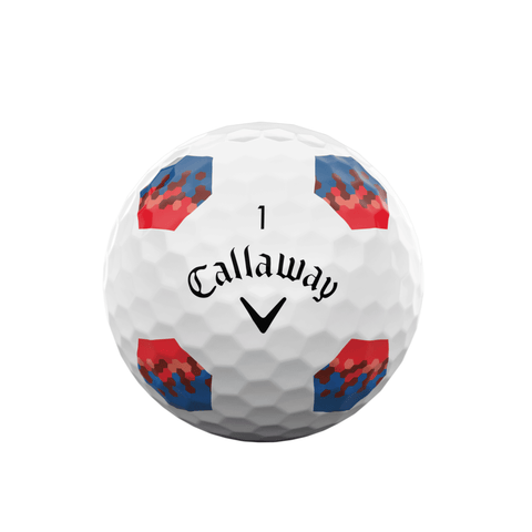 Chrome Soft (22) [12 Balls] Truvis Red/Blue