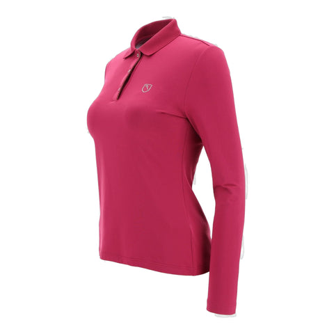 W Afraid LS Polo Beere Damen