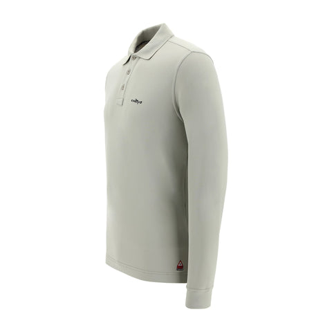 M Anguy LS Polo Grau/Grün