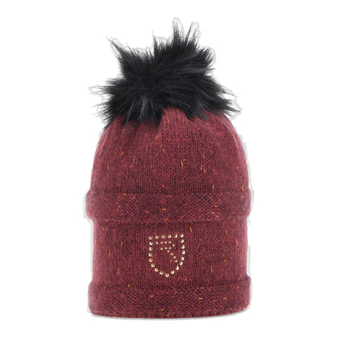 W Wollow Haube Beere One Size Damen