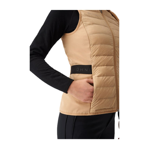 W Daunenweste Force Beige