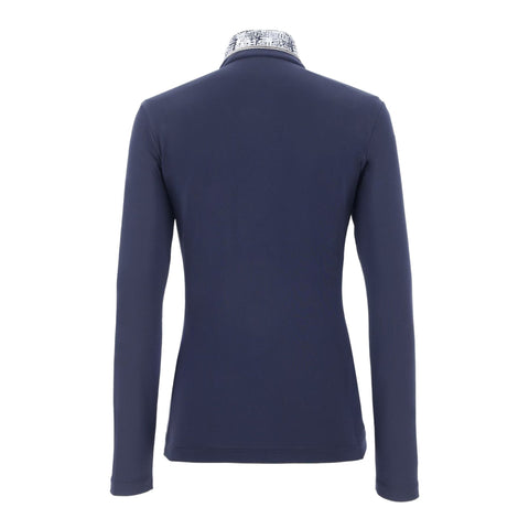 W Allout LS Polo Marine Damen