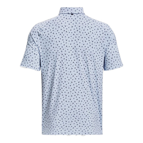 Polo Kurzarm Iso-Chill Floral Dash Hellblau Herren Herren