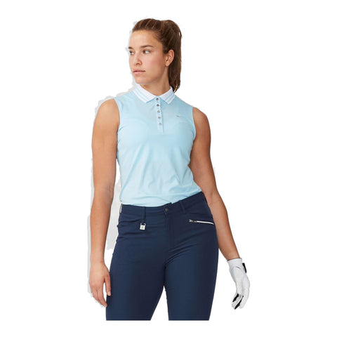 Stripe SL Polo Cool Blue Damen