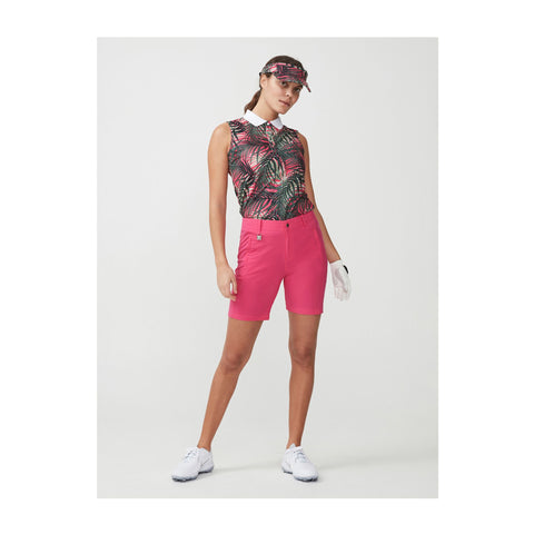 Element AOP Polo Palm Fuchsia Damen