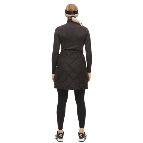 Evelyn Quilt Golf Rock Schwarz Damen