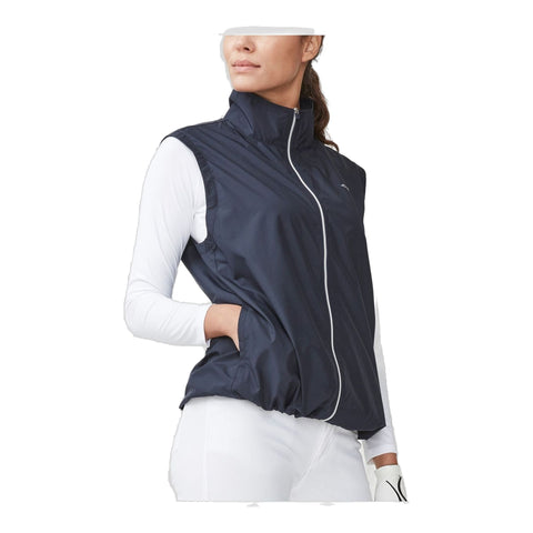 Pocket Wind Vest Navy Damen