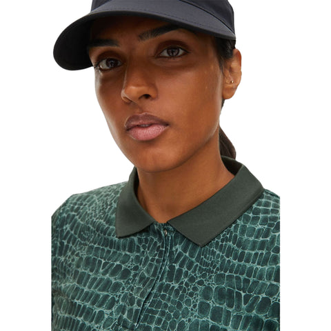 Sia Golf Polo Langarm Green Crocco Damen Damen