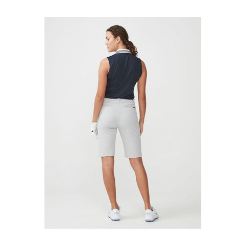 Polo Stripe Ärmellos Navyblau