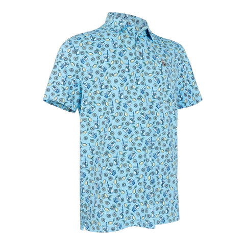 Polo SS All-Over Lemonde Print Herren