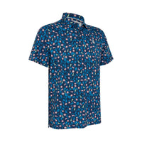 Polo SS Whimsical Tropical Print