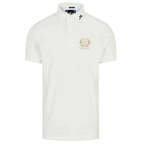 Men's Polo Weiß mit Logo "THE LOGE"