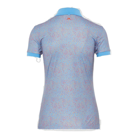 W Tour Tech Print-TX Jersey Polo Lake Blue Dot Damen