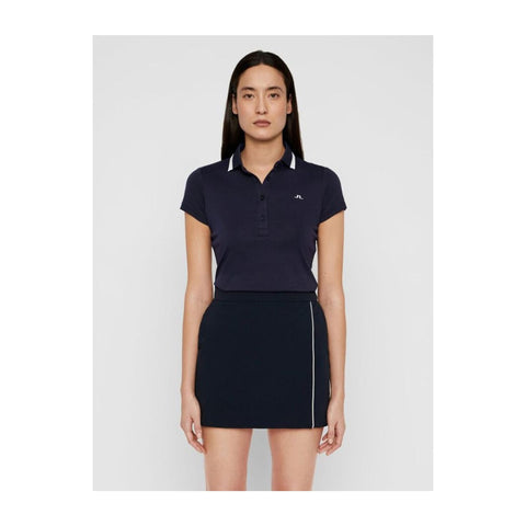 W Alve-Cotton Poly Polo Navy Melange