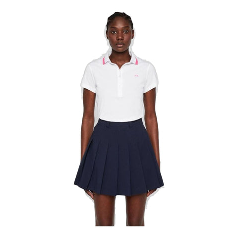 W Alve-Cotton Poly Polo White Damen