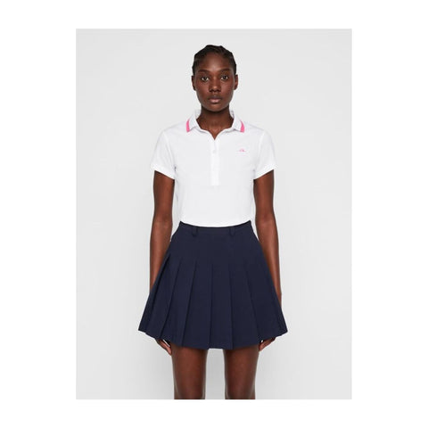 W Alve-Cotton Poly Polo White