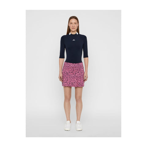W Thea TX Jersey Skirt Pink Leopard
