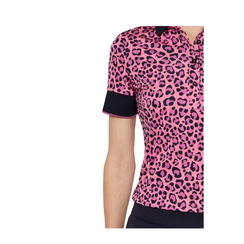 W Lexie-TX Coolmax Polo Pink Leopard Damen