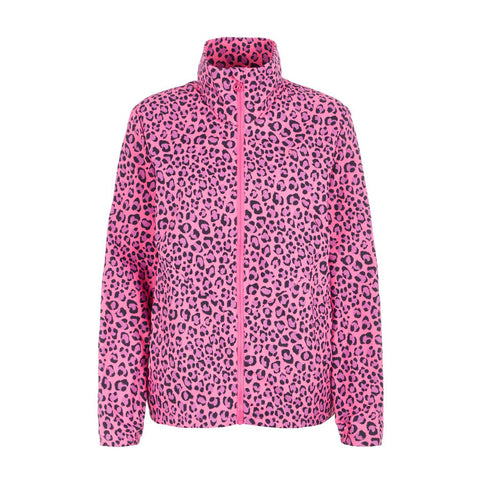 W Jacke Lilyth Wind Tech Pink Leopard Damen