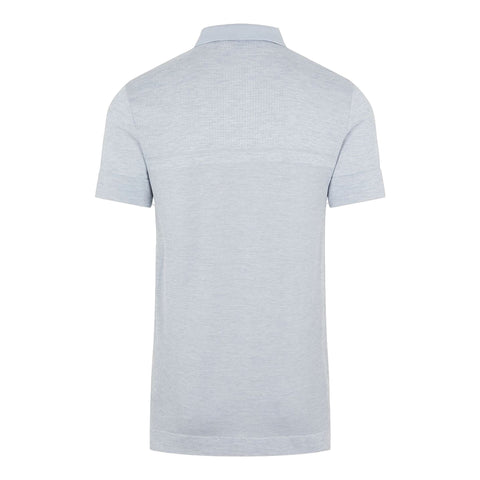M Alfy Seamless SS Polo Stone Grey Melange Herren