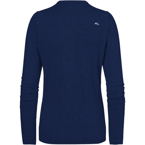 W Pullover V-Ausschnitt Kicki Atlanta Blau Meliert Damen