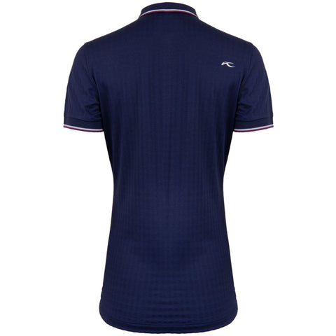 W Emmy Structure Polo SS Atlanta Blau/Blau Damen