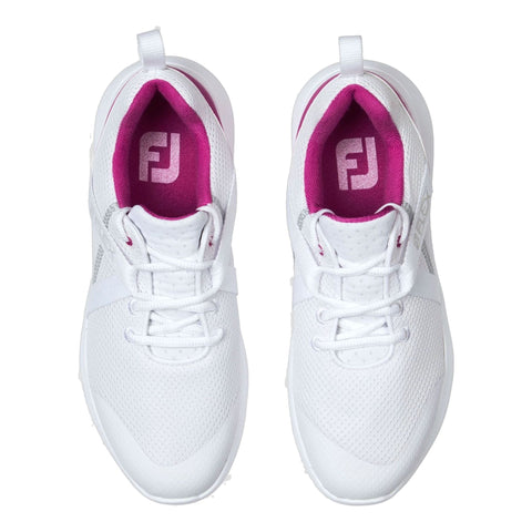W Flex White/Fuchsia Damen